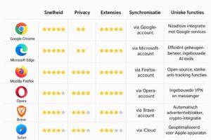 Beste browser infographic - Tech-hack - Chat