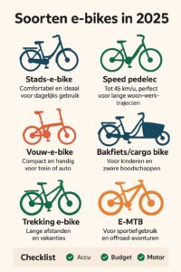 Ebikes soorten 2025 infographic - Tech-hack