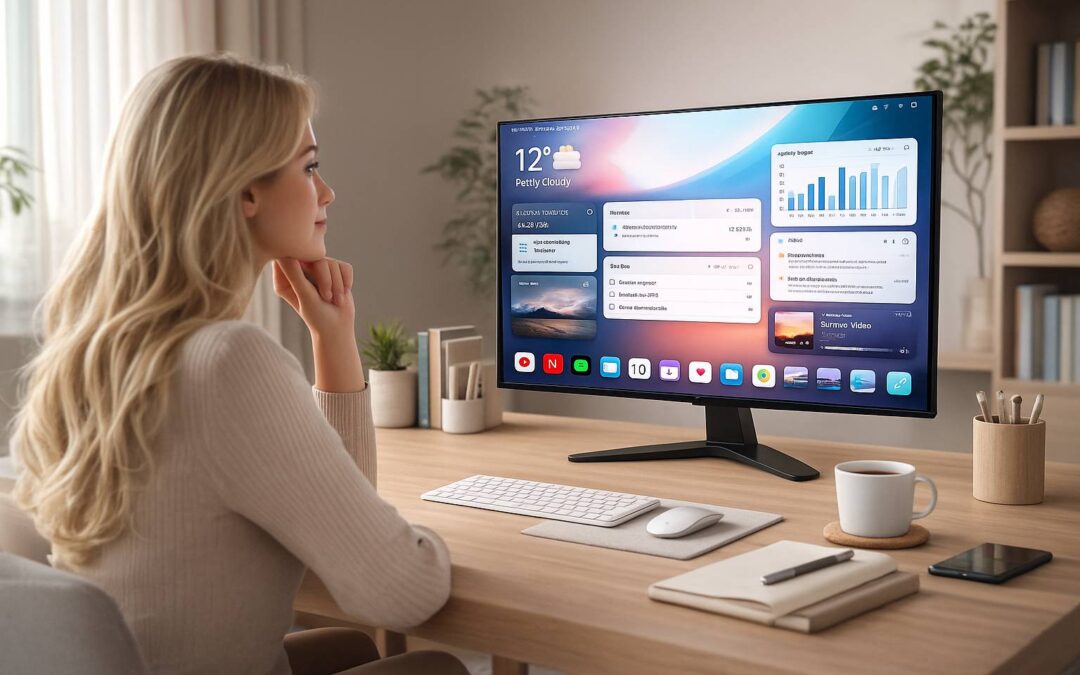 smart monitor, monitor, thuiswerken, beeldscherm, smart, computer, pc, laptop - Tech-hack